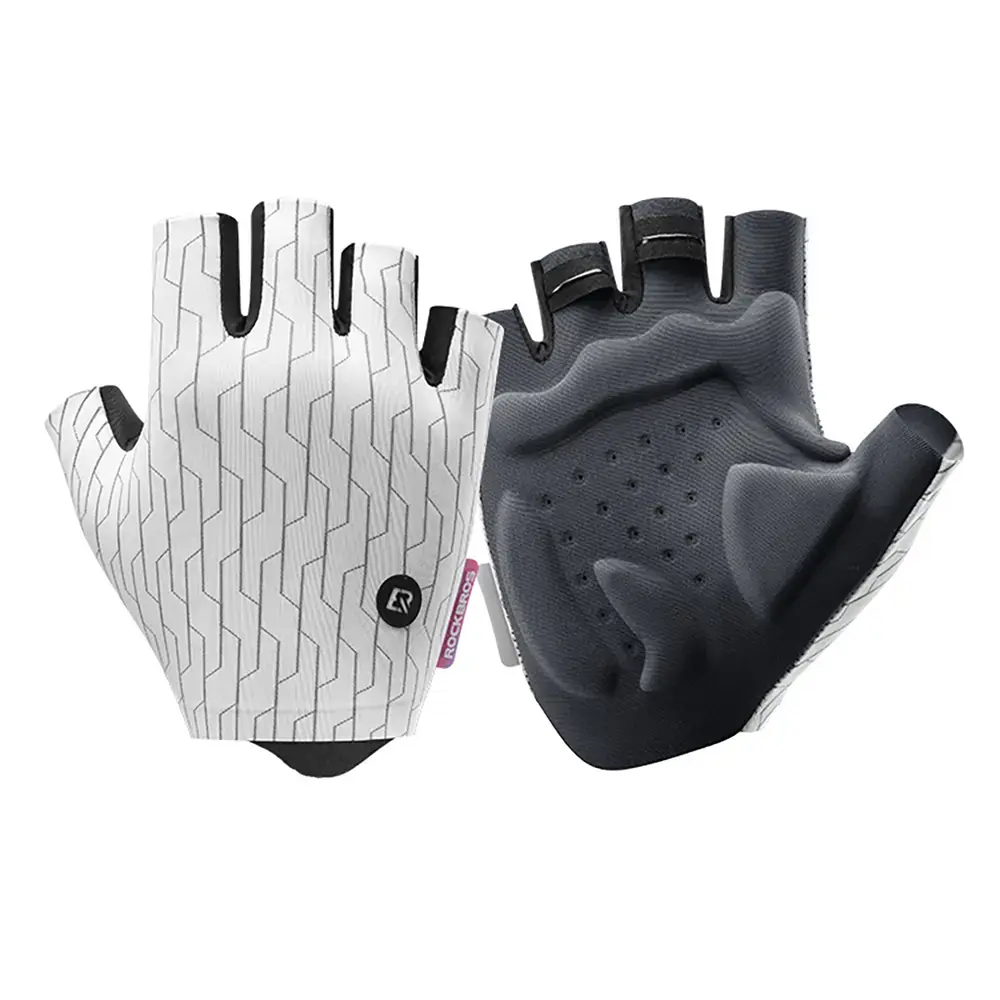 Rockbros MTB cycling gloves size: S - white and black