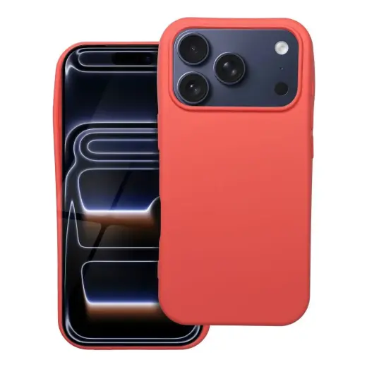 Silicone phone case for iPhone 17 Pro orange