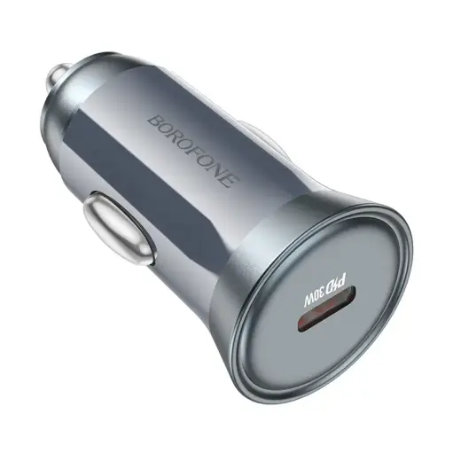 Borofone Car charger BZ26 Searcher - Typ C - PD 30W 3A grey
