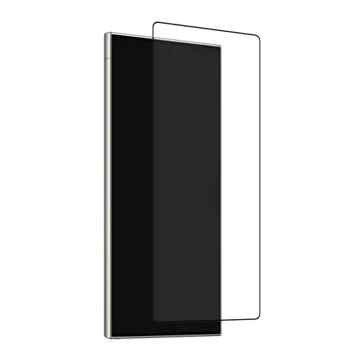 Puro Frame grūdintas stiklas telefonui Samsung Galaxy S25 Ultra, su juodu rėmeliu