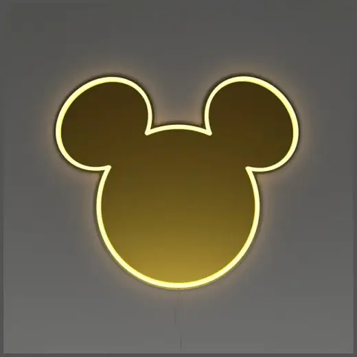 Neon Yellowpop Disney Mickey Mirror      złoty