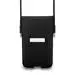 Lacoste PVC Blend Monogram Metal Logo Phone Pouch XL Black