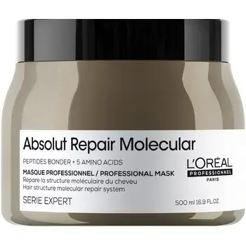 L'oreal Professionnel Absolut Repair Molecular Mascarilla Profesional Reparadora Sin Aclarado Para Cabello Dañado 500ml