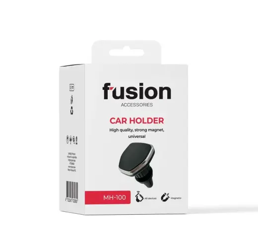 Fusion Accessories MH-100 magnētisks auto telefona turētājs melns