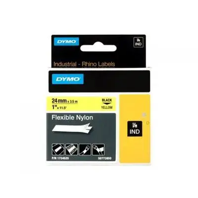 Dymo Schriftband Rhino Black Yellow (1734525)