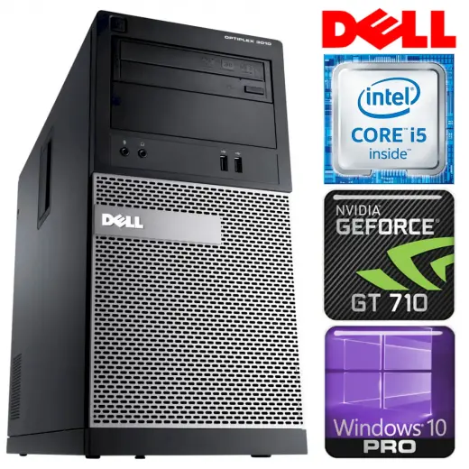 DELL 3010 MT i5-3470 8GB 480SSD+1TB GT710 2GB DVD WIN10PRO|W7P [refurbished]