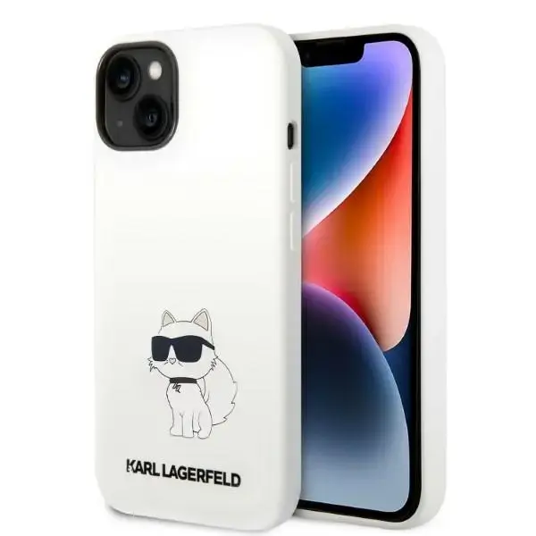 Karl Lagerfeld KLHMP14SSNCHBCH iPhone 14 6,1" hardcase biały|white Silicone Choupette MagSafe