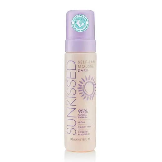 Sunkissed Self-Tan Mousse Dark Coconut Fragrance 200ml