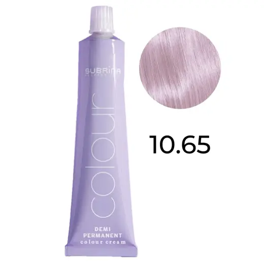 Subrina Professional, Demi Permanent Colour, Vegan, Demi-Permanent Hair Dye, 10/65 Lightest Blonde Mahogany, 60 ml
