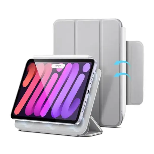 ESR Rebound magnetic case for iPad mini 6|A17 Pro (gray)