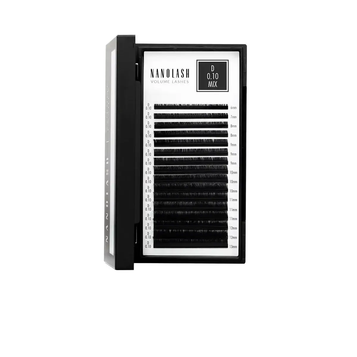 Nanolash Volume Lashes False Eyelashes 0.10 D 6-13mm 1 Pc