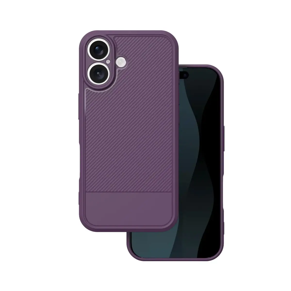 Simple Carbon maciņš telefonam iPhone 16 violets