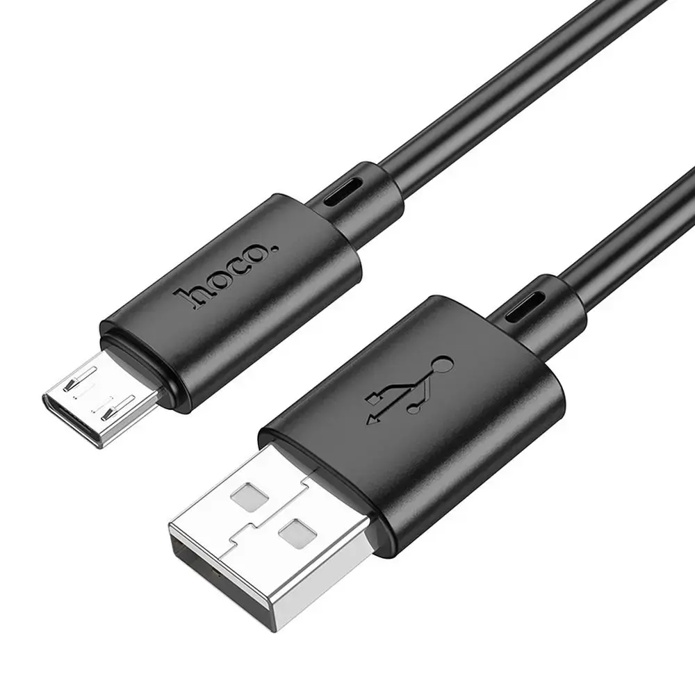 Cable USB A to Micro USB Hoco 2,4A 1 m X88 black