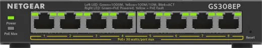 Netgear Switch GS308EP (GS308EP-100PES) (GS308EP100PES)