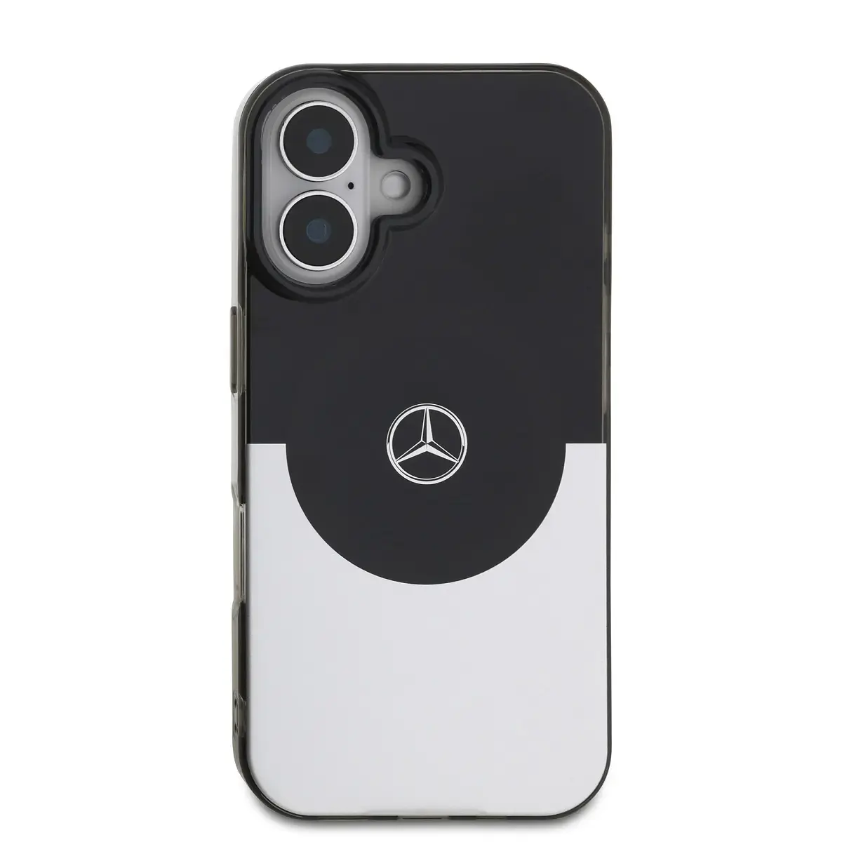 Mercedes PC|TPU Double Layer MagSafe Case for iPhone 16 Black|Silver