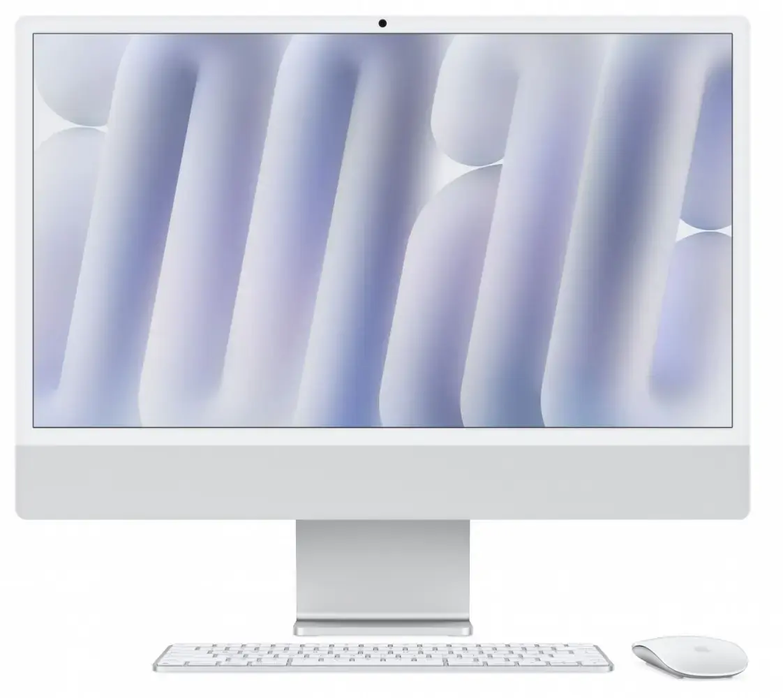 iMac 24 inch: M4 10|10, 16GB, 256GB SSD - Silver