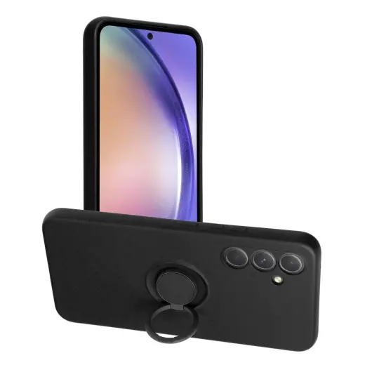 Silicone phone case with stand for Samsung Galaxy A54 5G (A546) black