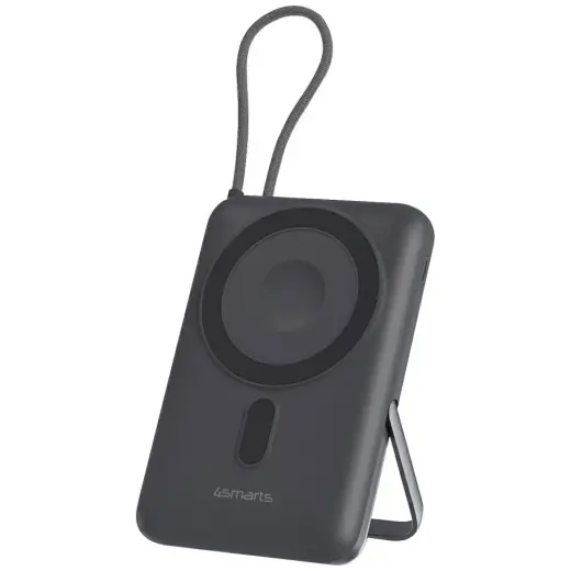 4smarts Enterprise Pocket ārējais akumulators (powerbank) | 10 000 mAh | 22.5W | Wireless | pelēks