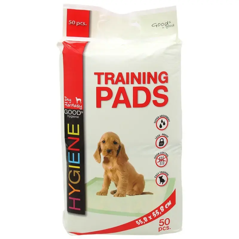 Absorbējošie paladziņi - Dog Fantasy Training Pads, 55.8 x 55.8 cm, 50 gab