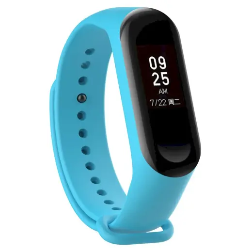 Fusion Accessories Wave viedpulksteņa siksniņa priekš Xiaomi Mi Band 3/4 | zila