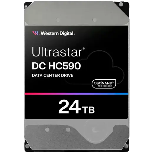 HDD Server WD/HGST ULTRASTAR DC HC590 (3.5’’, 24TB, 512MB, 7200RPM, SATA 6Gb/s, 512E SE NP3) SKU: 0F65684