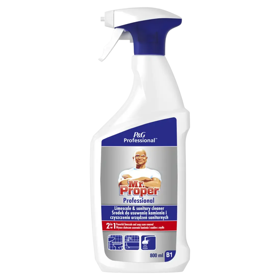 Kaļķa un nosēdumu mazgāšanas līdzeklis Mr.PROPER Professional, 800ml