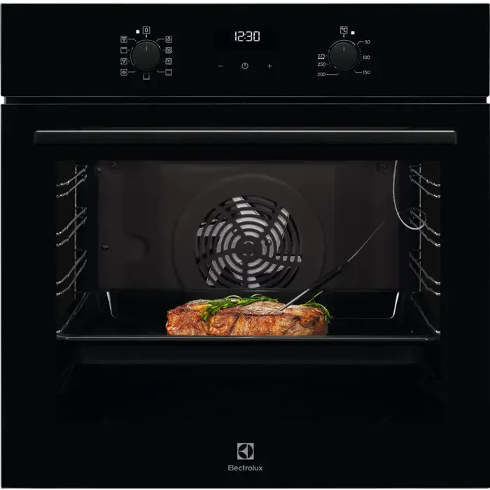 Electrolux cepeškrāsns, iebūv., 72 l, melna