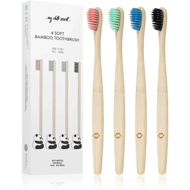 My White Secret Bamboo Toothbrush 4 PCS