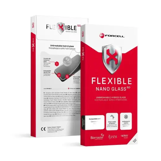 Forcell Flexible 5D aizsargplēve telefona ekrānam Samsung Galaxy S26 Ultra (S948) (saderīgs ar pirksta nospieduma sensoru)