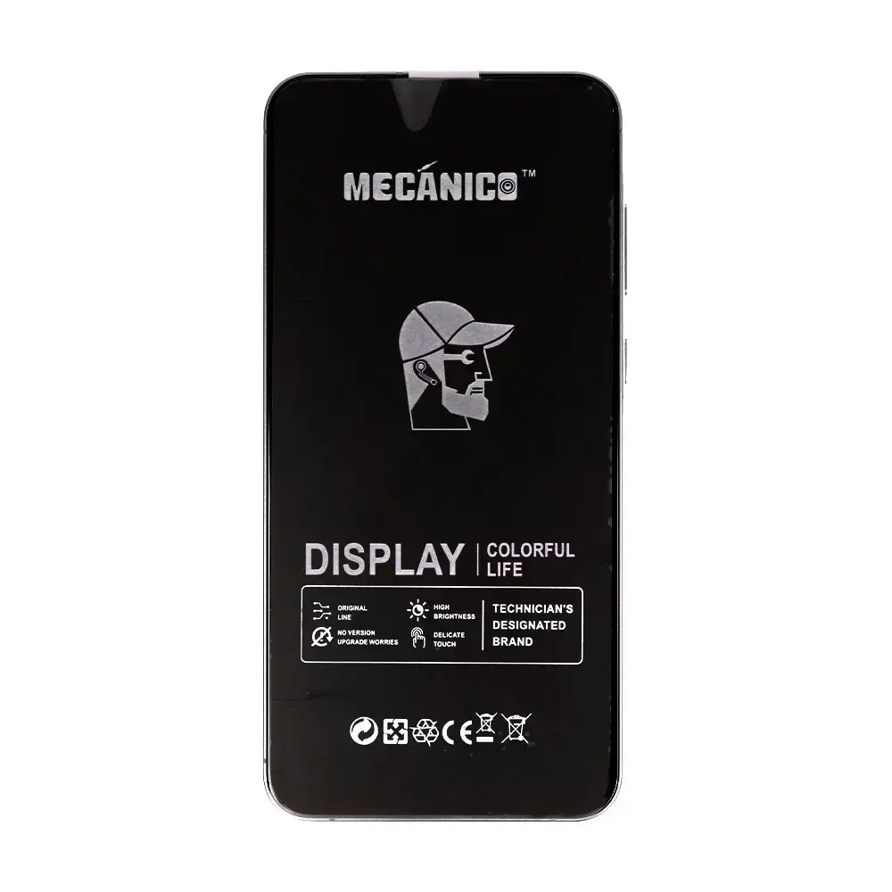 Mecanico LCD Screen T2O for Samsung Galaxy A55 black with frame