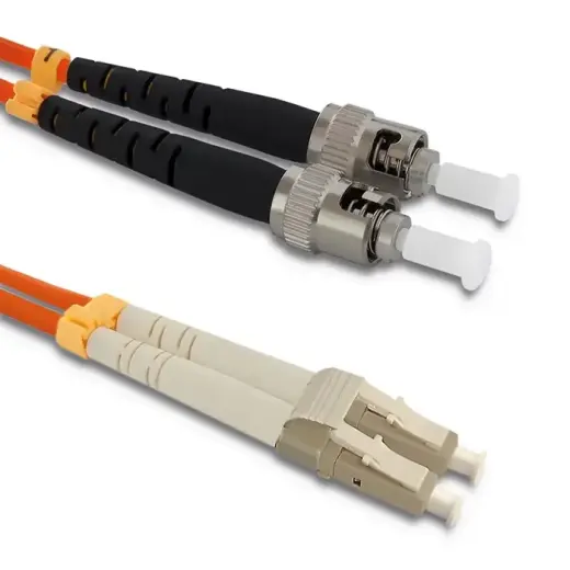 Qoltec Patchcord fiber optic LC/UPC - ST/UPC | Multimode | 50/125 | OM2 | Duplex | 3m