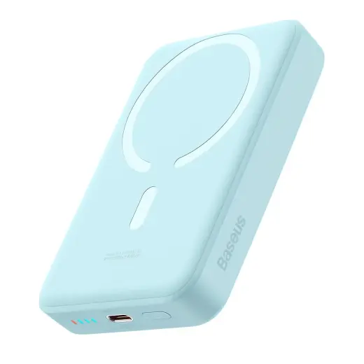 Baseus Magnetic Mini ārējais akumulators (powerbank) | 10000 mAh | 30W | USB-C, MagSafe | zils
