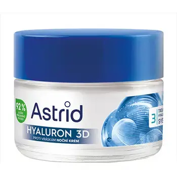 Astrid Hyaluron 3D Night Cream - Noční pleťový krém proti vráskám 50ml