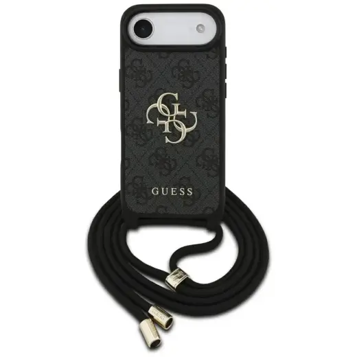 Etui Guess 4G Big Logo Cord Stap          Crossbody do iPhone Air czarny