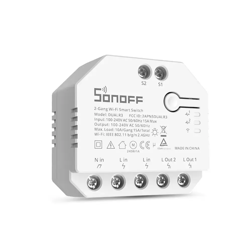Sonoff Smart 2-channel Wi-Fi switch with