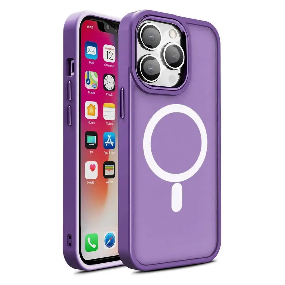 Color Matte maciņš telefonam iPhone 15 violets