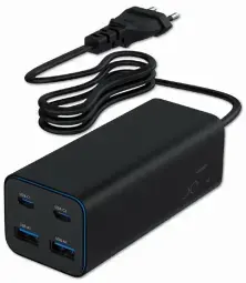 Gembird Universal tīkla lādētājs | 100W | 4-port | GaN