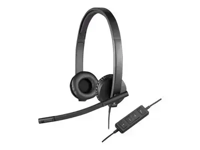 Logitech On-Ear Stereo Headset H570e USB