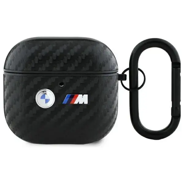BMW BMA4WMPUCA2 AirPods 4 cover           czarny|black Carbon Double Metal Logo