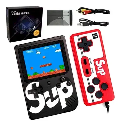 Goodbuy spēļu konsole 400 spēles | 8-Bit | AV | + gamepad melns