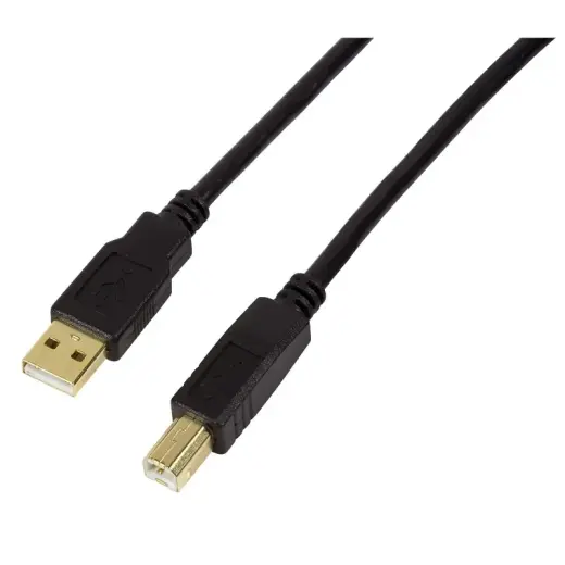 USB2.0 AM|BM active repeater cable,15m,blac