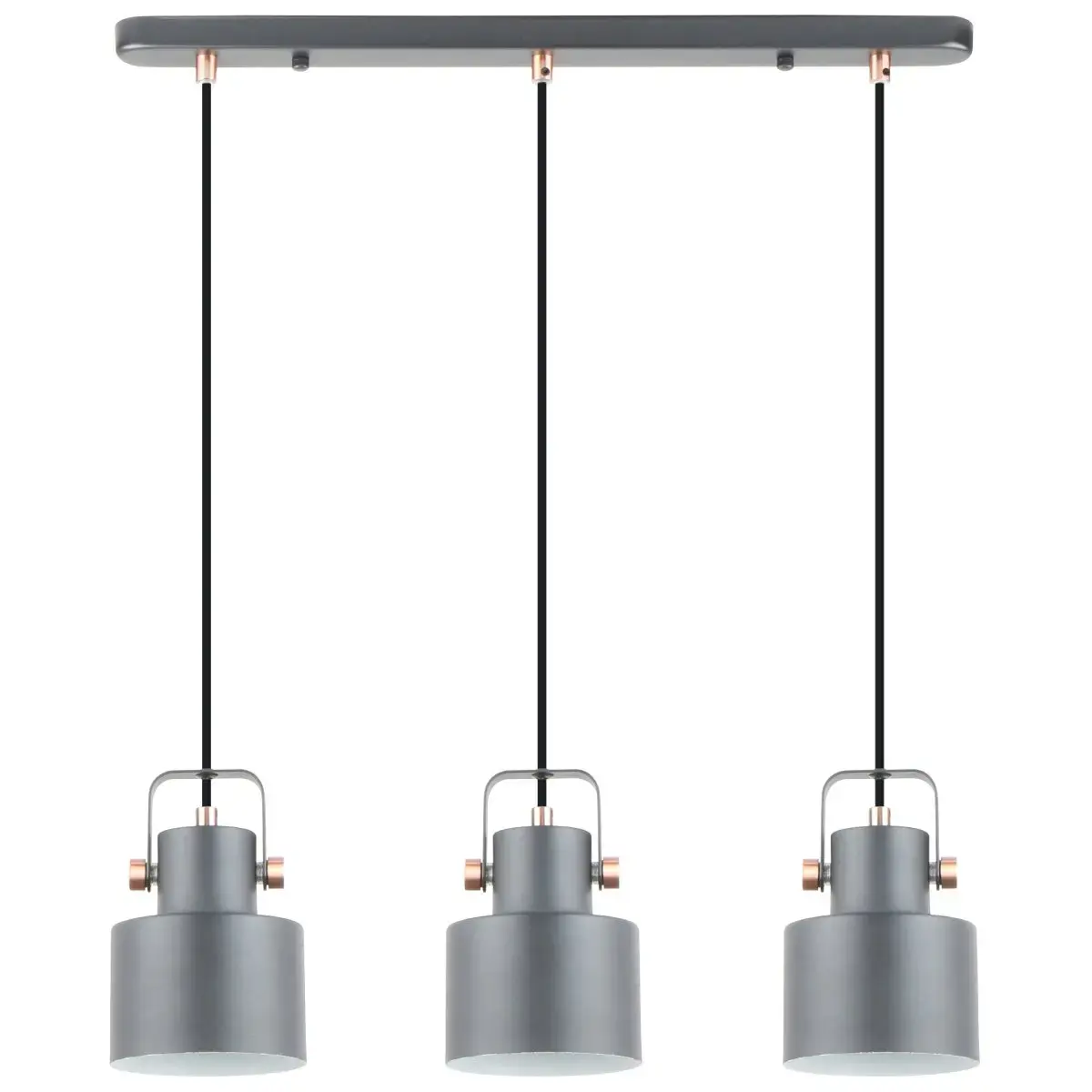 Griestu lampa, 3xE27, Max 40W, 220-240V, Melna