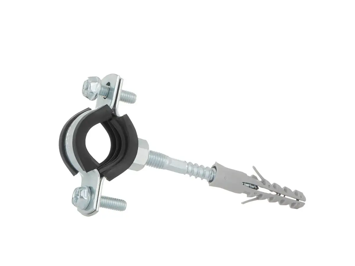 Metāla cauruļu skava ar gumiju 3/4" 26-30mm
