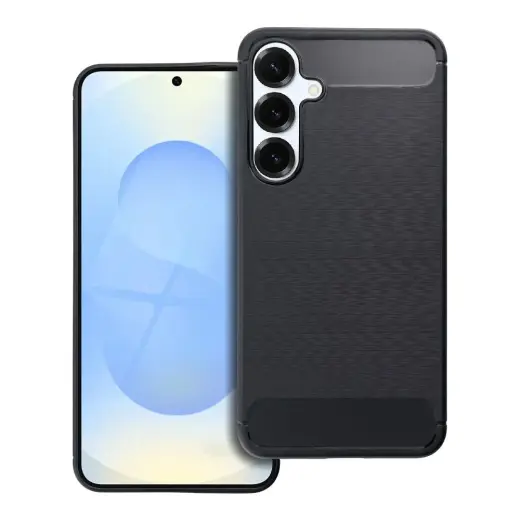 Carbon phone case for Samsung Galaxy S25+ black