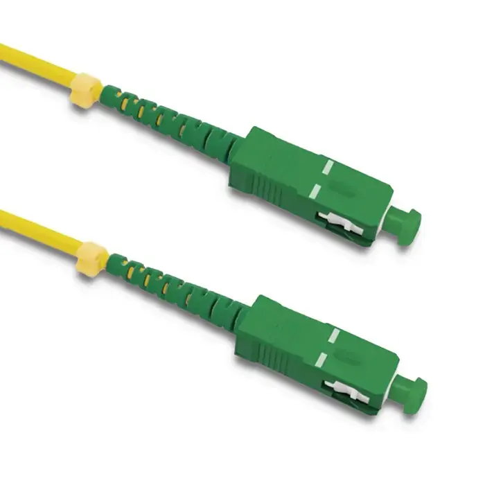 Qoltec Patchcord fiber optic SC/APC - SC/APC | Singlemode | 9/125 | G652D | Simplex | 1m