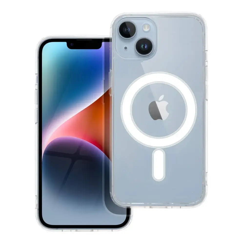 Clear Mag telefono dėklas su MagSafe palaikymu iPhone 14 skaidrus