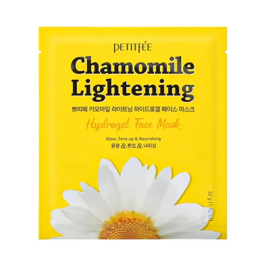 Petitfee, Chamomile Lightening, Glowing, Sheet Mask, For Face, 32 g