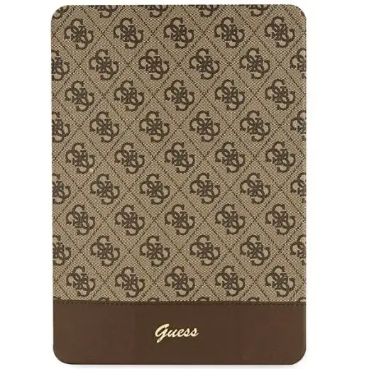 Guess GUFC10PS4SGW iPad 10.2" brązowy|brown 4G Stripe Allover