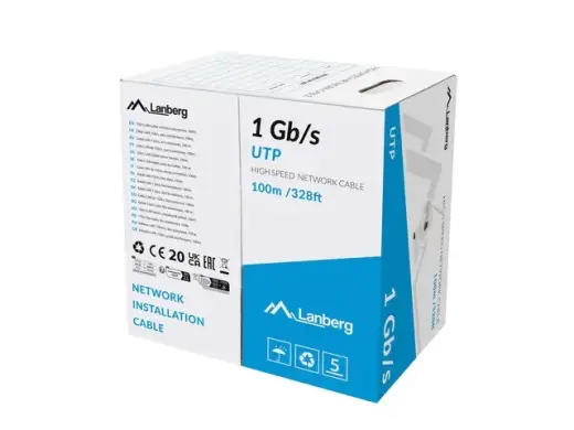 Cable LAN UTP 1GB|S CCA wire 100M grey