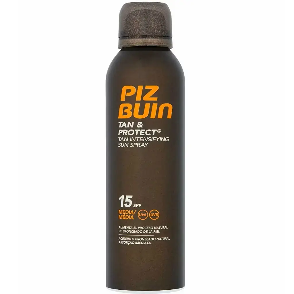 Piz Buin, Tan & Protect, Accelerates Natural Tanning, Sunscreen Spray, SPF 15, UVA/UVB protection, 150 ml